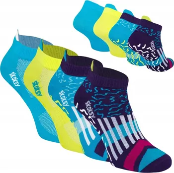 Dámské ponožky 4x Protiskluzové ABS Ponožky dámské fitness sportovní jóga 41-46 ZOOKSY