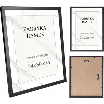 Rám na obraz Rámeček 24x30 rámeček na fotky černý fotorámeček