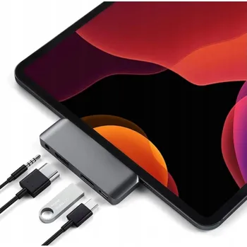 USB hub Adaptér 4v1 HUB USB-C 3.0 HDMI 4K JACK pro iPad Pro