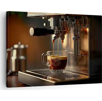 Obraz Obraz na plátně do obývacího pokoje ložnice 70x50 káva foto obrazy na zeď canvas