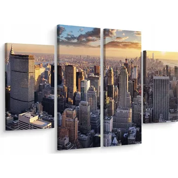 Obraz Obraz Polyptych 3D MĚSTO NEW YORK Dekorace 200x150
