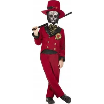 Karnevalový kostým ELEGANTNÍ HALLOWEENSKÝ KOSTLIVEC S KOSTÝM 116