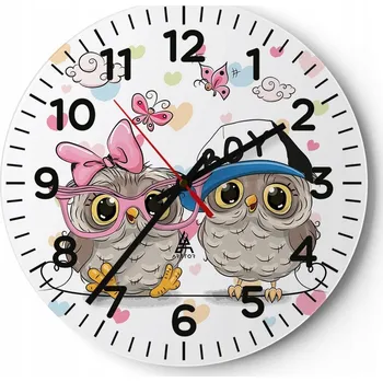 Hodiny Kuchyňské nástěnné hodiny 30x30 Pro Děti Moderní skleněné hodiny Tiché