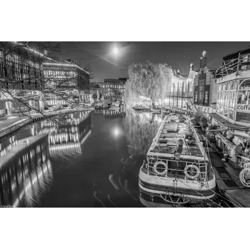 Obraz Plakát Loď na kanálu Regent's bez rámu 30 x 20 cm