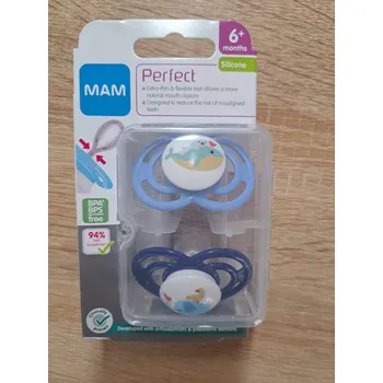 dudlíky Ortodontická silikonová Dudlík Mam 6 m +