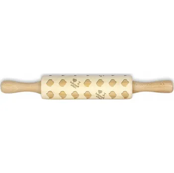 Váleček na těsto Bearded Collie, Highland Collie – malý váleček se vzorem psa, váleček na tetování