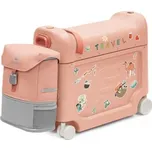 STOKKE® JetKids™ Travel bundle: BedBox™ + Crew BackPack™ cestovatelský set - Coral Pink