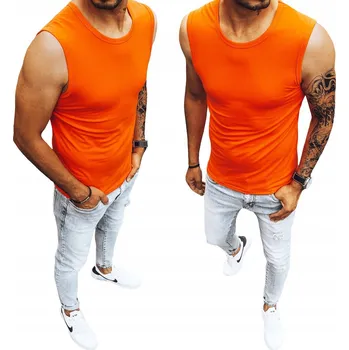 PÁNSKÉ TRIČKO BEZ RUKÁVŮ TANK TOP rx4919 - L