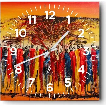 Hodiny Kuchyňské nástěnné hodiny 30x30 Umělecké skleněné hodiny do obýváku Moderní tiché