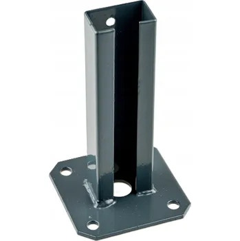 Patka sloupku, kotva pro sloupek panelového plotu 60x40 Grafit