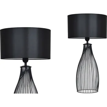 Lampička Stolní lampa Light Home Tube černá 60 W