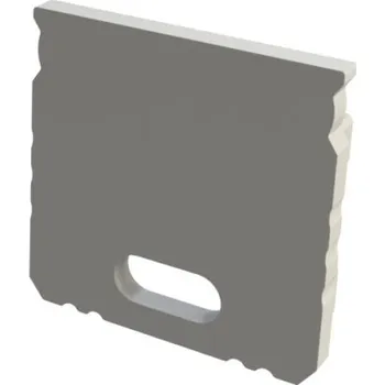 IP kamera Záslepka pro hluboký hliníkový profil povrchový bílá s otvorem