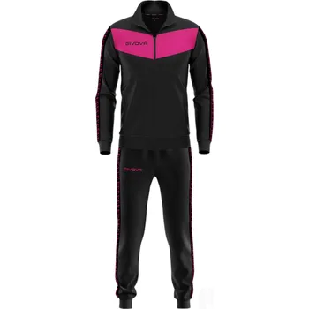 Souprava GIVOVA VISA BANDA, barva 1006 černá - růžová, velikost XL