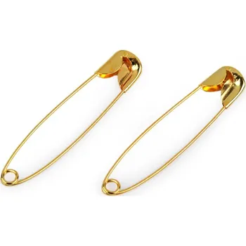 Spínací špendlíky délka 45 mm sypané 250 kusů - 1 zlatá