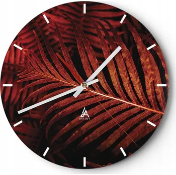 Hodiny Nástěnné hodiny do kuchyně 30x30 Abstrakce Skleněné hodiny do obýváku Tiché