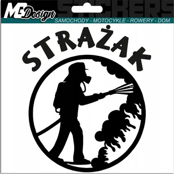 Samolepicí dekorace na vozidlo HASIČI HASIČ 20 X 17,5 cm