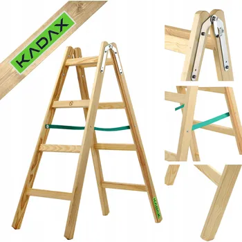 Žebřík Žebřík Kadax dřevěný 2 x 4 do 150 kg