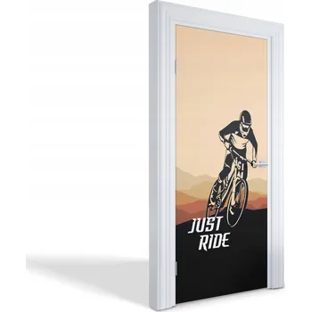 Fototapeta Ozdobná dekorativní fólie na dveře, nábytek, skříň - Jízda na kole 95x205 cm