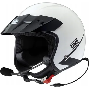 Helma na motorku Helma OMP Star-J s interkomem ECE 22.06 bílá vel