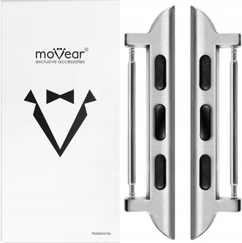 Pouzdro na mobilní telefon Adaptér řemínku moVear pro Apple 22mm stříbrný