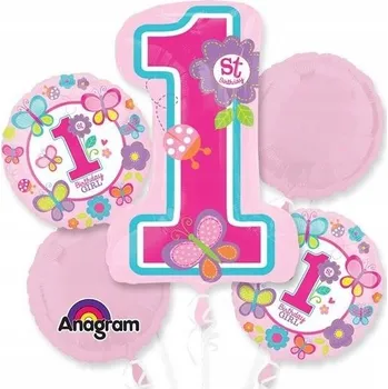 Balónek Kytice fóliových balónků První narozeniny Roček