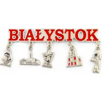 Obraz Panorama Bělostok s kovovým Magnet