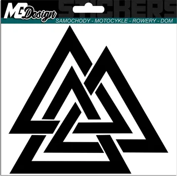 Samolepicí dekorace na vozidlo NÁLEPKA na auto RUNOVÝ ZNAK BOJOVNÍK VALHALLA