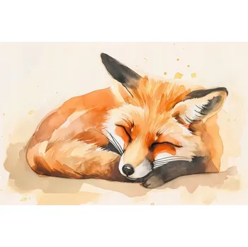 Plakát Plakát Akvarelová Idylka bez rámu 91,5 x 61 cm