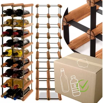 Stojan na víno Stojan na víno RW-8 2x9 regál olejovaný na 18 lahví