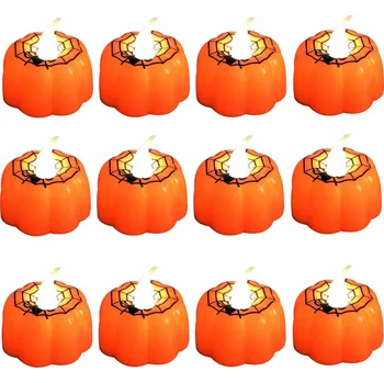 Svíčka TEALIGHT Hřbitovní Svíčka náplň do hřbitovné svíčky LED Halloween DÝNĚ