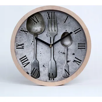 Hodiny Nástěnné hodiny římské kulatý příbory průměr 20 cm