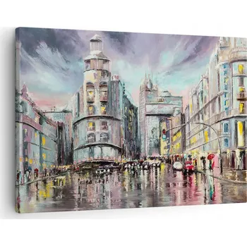 Obraz Obraz na plátně do obýváku, ložnice 70x50 město foto obrazy na zeď