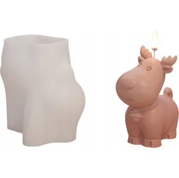 Výroba svíčky Silikonová forma na svíčky, vosk, mýdlo, sádru – vánoční odlitky – SOB LOS