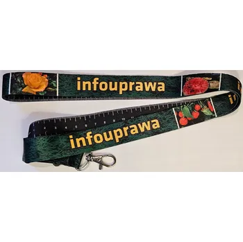 Šňůrka s potiskem - Šňůrka na klíče 25mm s metrem