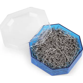 Celokovové špendlíky délka 16 mm, malé, nikl