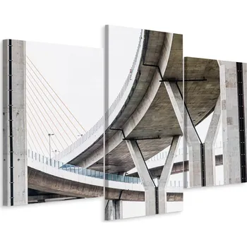 Obraz Obraz Tryptych MOST Architektura Pohled 3D 90x60