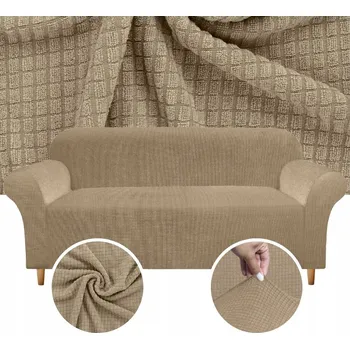 Napínací potah Potah na pohovku (kanape) DOMAREX béžový