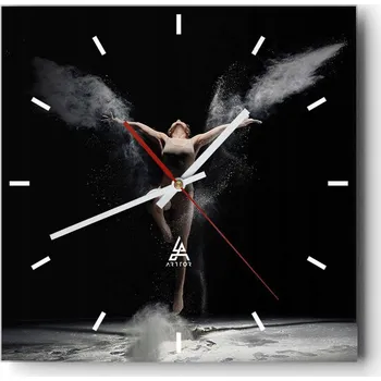 Hodiny Velké nástěnné hodiny 40x40 Abstrakce Skleněné tiché hodiny