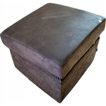 Taburet Potah na otevírací dvoudílnou puf z veluru, semiše nebo elastického veluru