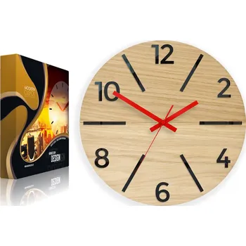 Hodiny MODERNÍ DŘEVĚNÉ HODINY NA ZEĎ AKSEL -