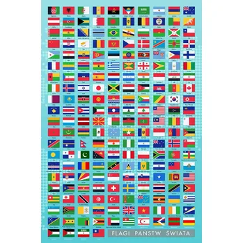 Obraz Vlajky států světa Vlajka pro dítě plakát na zeď plakáty 61x91,5 cm