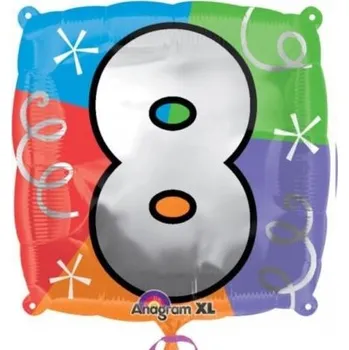 Balónek Foliový balónek číslice 8 45x45 cm