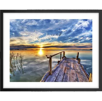 Obraz Foto obraz plakát na zeď v černém rámu 50x40 krajina do obýváku