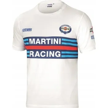 Moto oblečení Tričko Sparco Martini Racing bílé, vel XXXL
