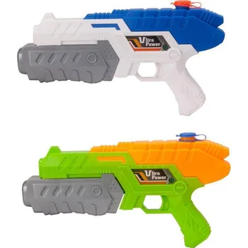Pistole vodní stříkací 30cm se zásobníkem na vodu různé barvy