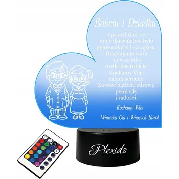 Lampička Plexido vícebarevná Noční lampa