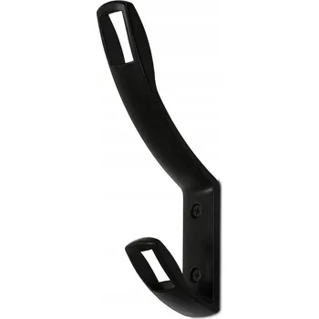 Věšák VĚŠÁK NA OBLEČENÍ HÁČEK VĚŠÁK NA STĚNU ČERNÝ