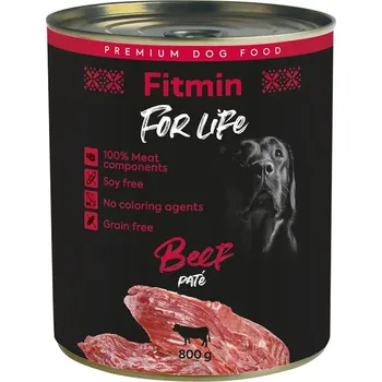 Krmivo pro psa Fitmin Dog For Life Konzerva hovězí 8x800 g