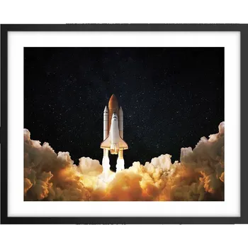 Obraz Foto obraz plakát na zeď v černém rámu 50x40 kosmos plakáty do obýváku