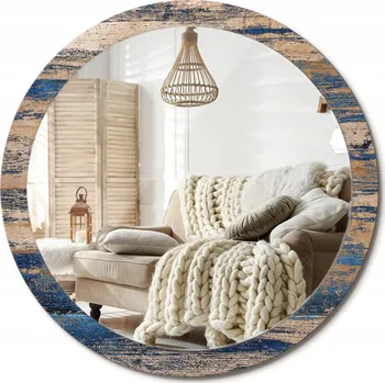 Zrcadlo Dekorativní závěsné Zrcadlo s potiskem , velké, průměr 100 cm